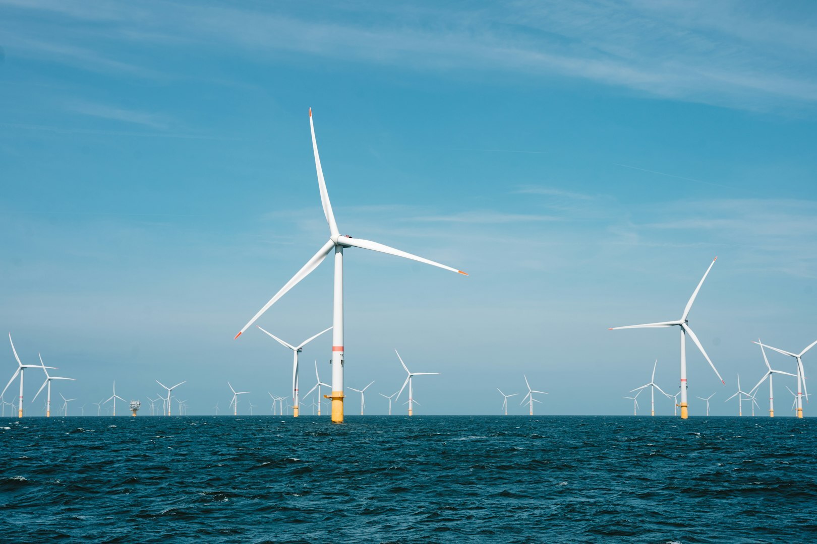 Offshore wind turbines supporting remote offshore wind operations and maritime hospitality services